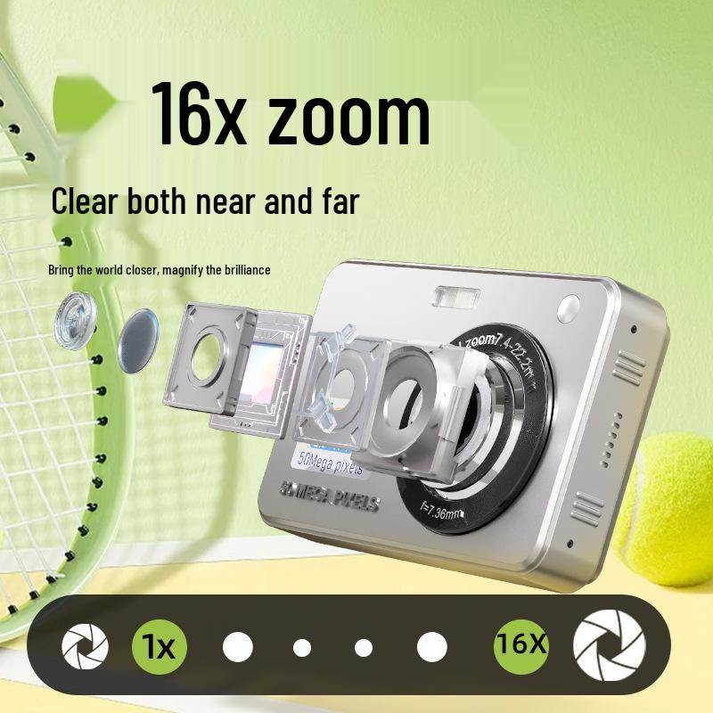 CCD HD Digital Camera for Students: Campus Classic, Vlog & Video Recording Children's Camera