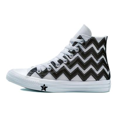 Chuck Taylor All Star Classic Универсальные высокие эспадрильи женские черно-белые