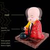 1 шт. Солнечные Фигурки Монахов с Качающейся Головой, Буддийские Фигурки, Статуэтки, Украшения для Автомобиля, Дома, Офиса