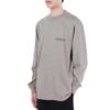 Fear of God Essentials Дышащая футболка с длинным рукавом, однотонная, с круглым вырезом, унисекс, Dark-Heather-Oatmeal FOG-FW21-190