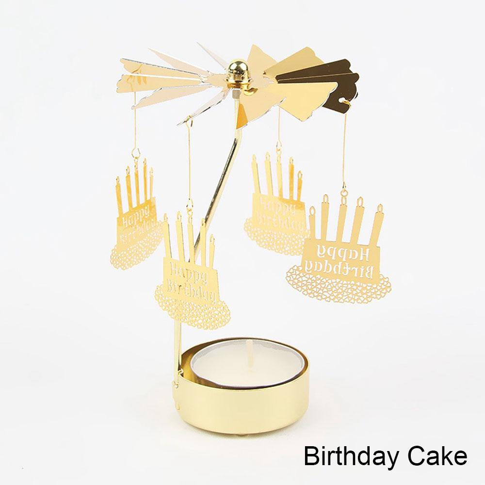 Вращающийся фонарь Домашний декор Подсвечники Свадебные украшения Аксессуары Подсвечники для канделябра Центральный элемент Винтаж