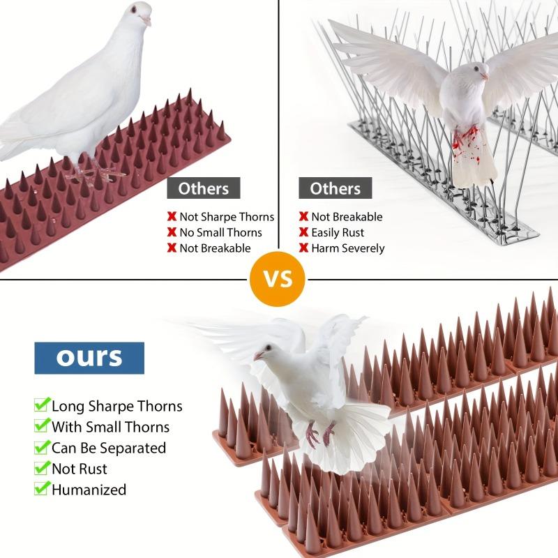 1pcs, Defender Spikes, Cat And Bird Deterrent - Outdoor Pest Defender To Keep Off Pigeon, Squirrel, Woodpecker & More.