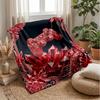 Glamorous Pug Portraits Theme blanket Lightweight Warm Flannel Blanket Decorative Throw Blanket for Home Decoration