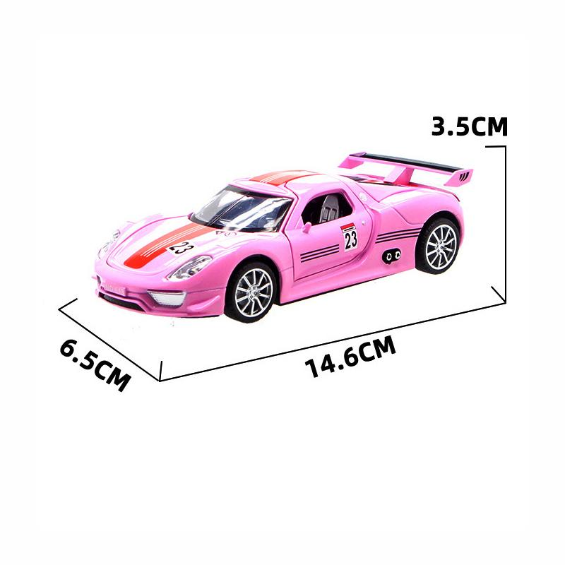 Масштаб 1/32, литая под давлением модель автомобиля 918, игрушечная машина с откатным механизмом, звуком и светом для детей, коллекция подарков для мальчиков и девочек