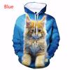 Couple 3D Sweatshirt, Cat Printed Hoodies, Women's Men's Fashion Casual Cat Pattern Hoodies Tops