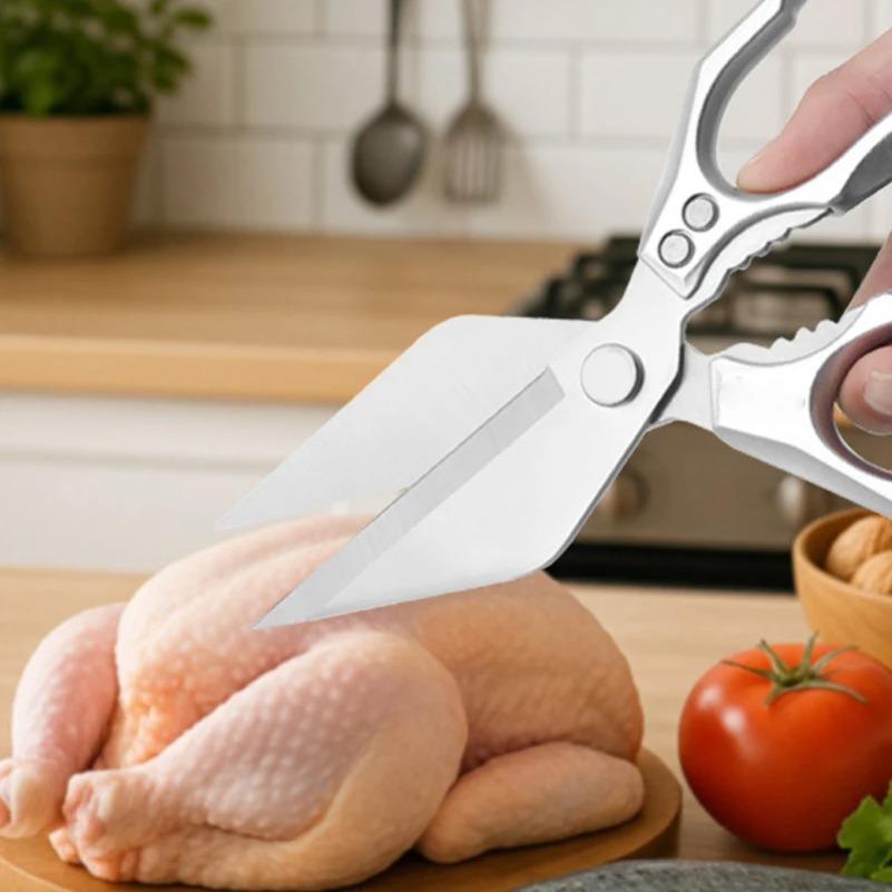 Thickened Household Stainless Steel Multifunction Heavy-Duty Poultry Shears Kitchen Scissors Chicken Bone Scissor Meat Fish Tool5