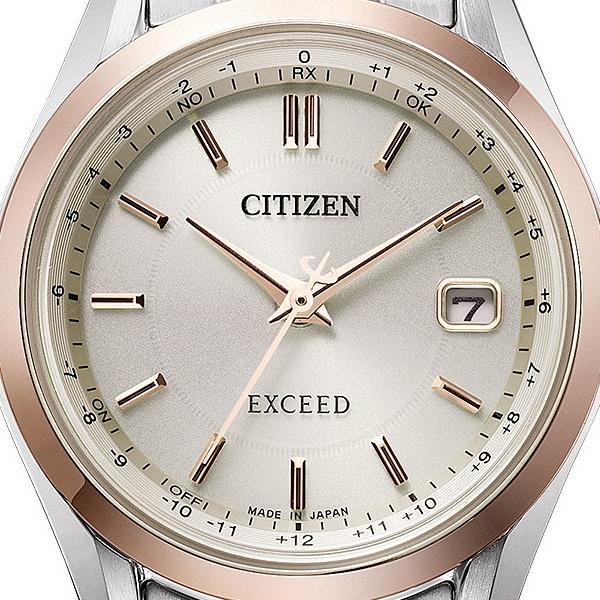 Citizen EXCEED Solar Radio-controlled Direct Flight Pair ES9375-51B Wrist Watch for Women