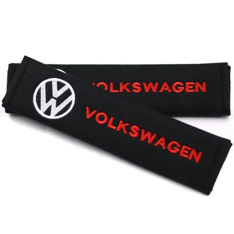 OBTLU1 Car Headrest Cover Auto Seat Cover Head Neck Rest Pillow for VW Volkswagen Golf Polo Passat Touran Jetta Car Styling