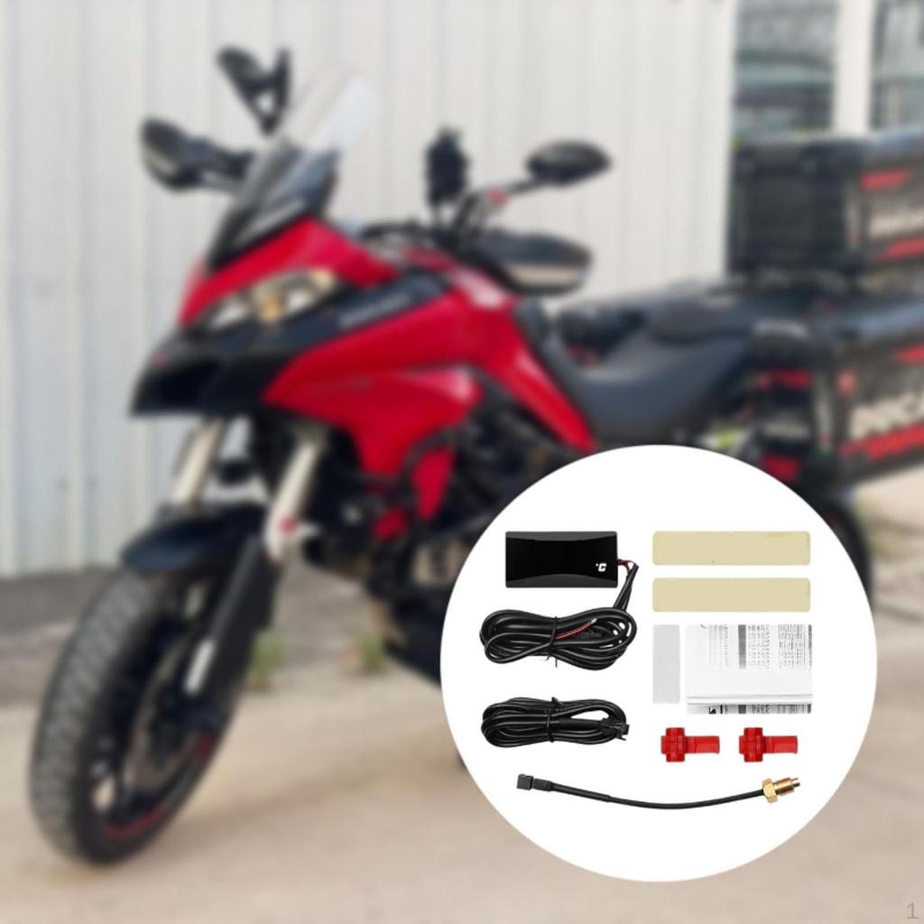 Motorcycle Water Temp Meter Professional Temperature Gauge High Performance