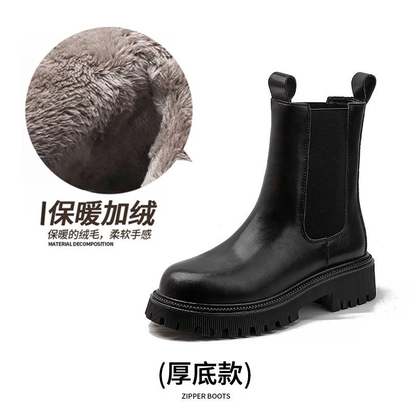 Женские ботинки Мартин в британском студенческом стиле, осенне-зимние одинарные ботинки, коричневые, кофейные, на платформе, короткие ботинки, модные, универсальные, мотоциклетные ботинки