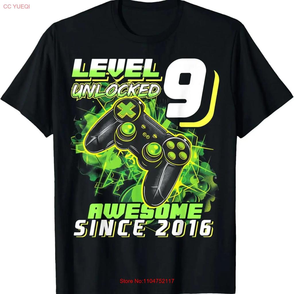 th Birthday Boy Level Gamer Year Video Game Party T Shirt for Dad Mom vintage Washed streetwear fashion homme graphic