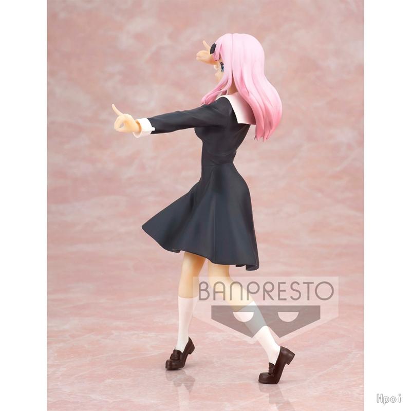 18cm Fujiwara Chika Anime Figure Love is War Shinomiya Kaguya Acction Figures Kawaii Girl Figurine PVC Collection Model Doll