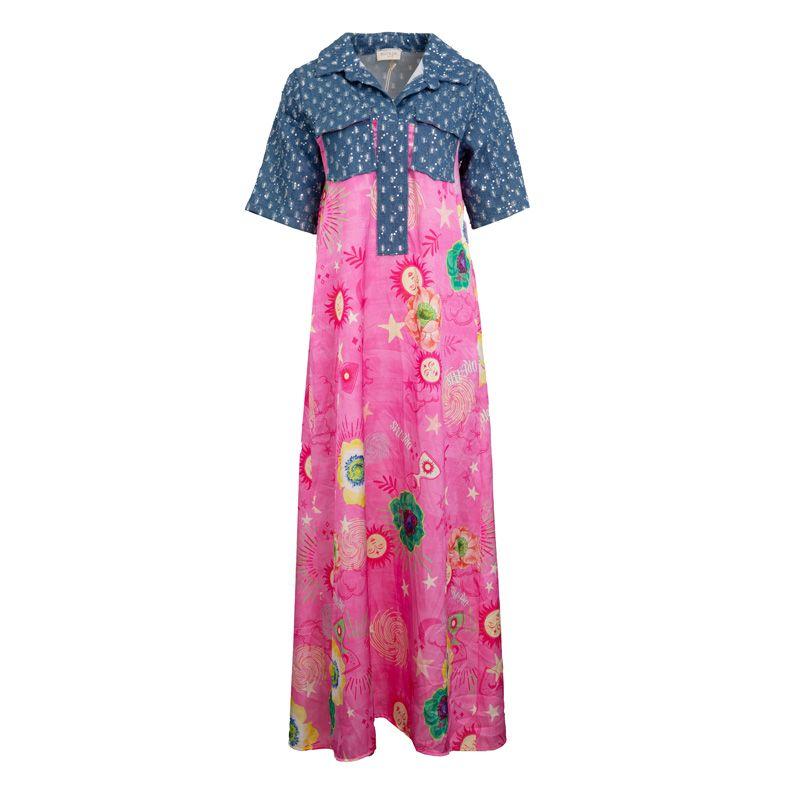 Robe longue à fleurs didi jean avec pois Femme HOLLY AND JOEY