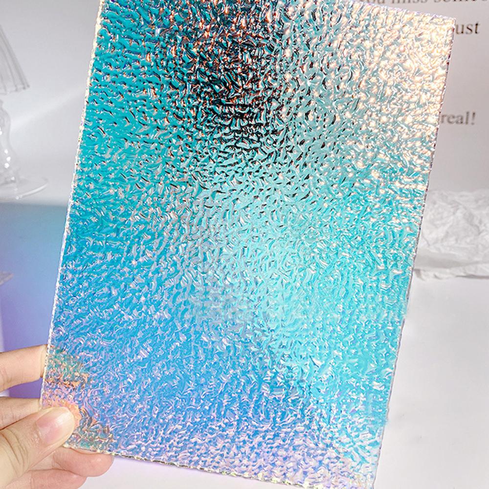 Rectangle Aurora Nail Showing Stand Transparent Display Board Background card Nail Practice Tools