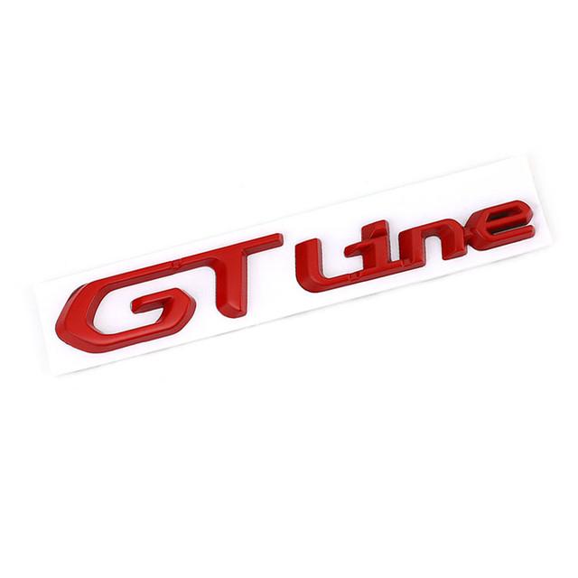 Металлические наклейки-эмблемы GT и GT LINE для моделей Kia