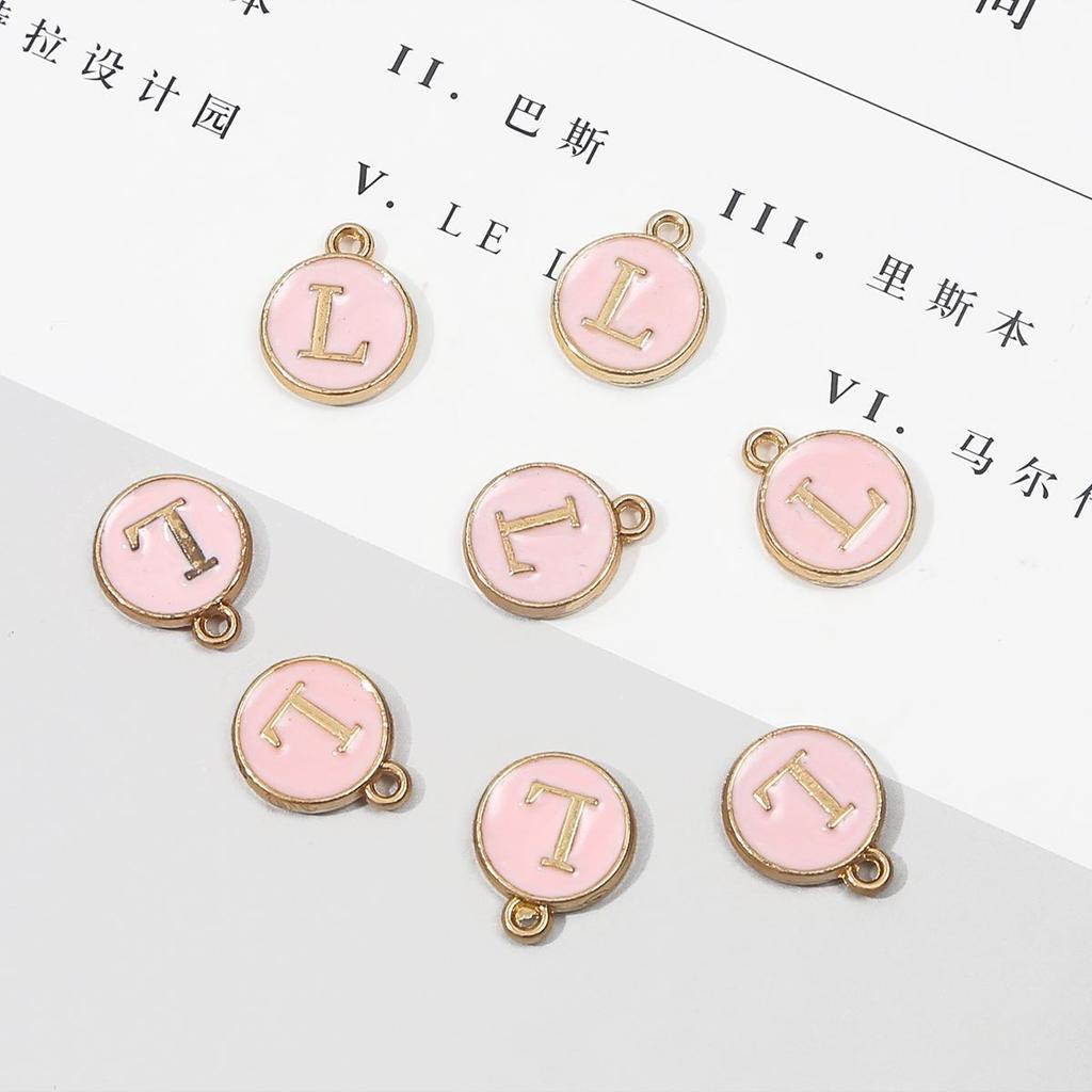 10 шт., металлическая эмаль, английские буквы, подвески, подвеска для самостоятельного изготовления ювелирных изделий, ожерелье, браслет, аксессуары