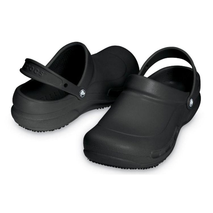 Crocs Кроссовки Bistro Slip Work Clog черные унисекс 10075-001