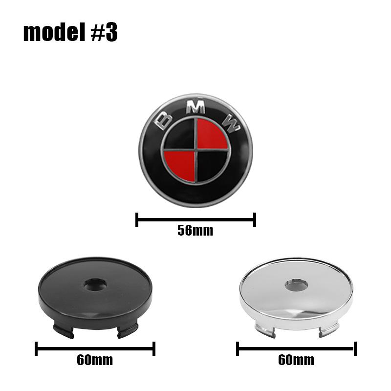 4pc 56mm 60mm Wheel Center Cap Logo Hub Cover Badge Auto Decal For BMW X1 X2 X3 X4 X5 X6 F30 F34 E90 G20 F20 F21 F22 F07 F10 F11 LY0
