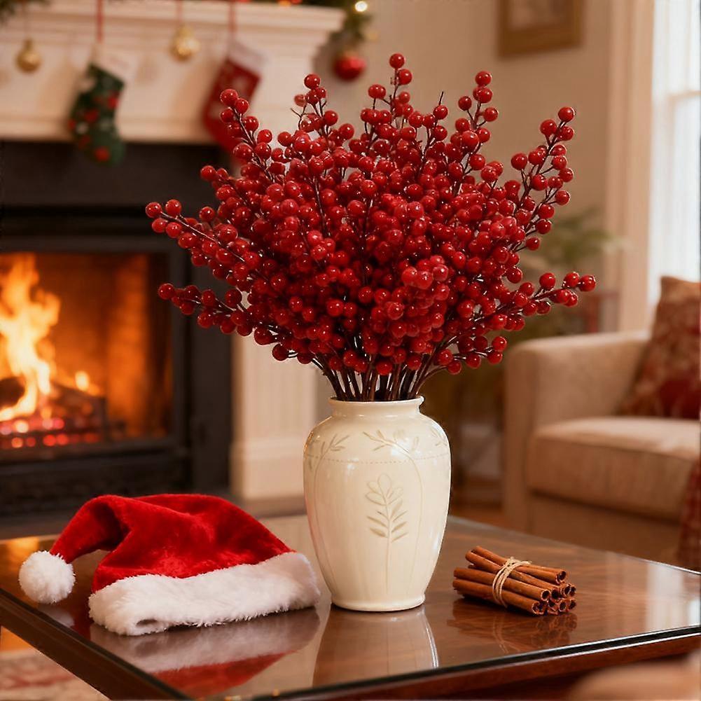 30 pcs Simulated Holly Fruit Fortune Fruit Flower Festival Decorations