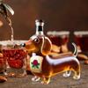 Бутылки для виски в форме таксы, алкогольные бутылки для спиртного, декоративные статуэтки животных, емкость для вина, прозрачный декантер, подарки