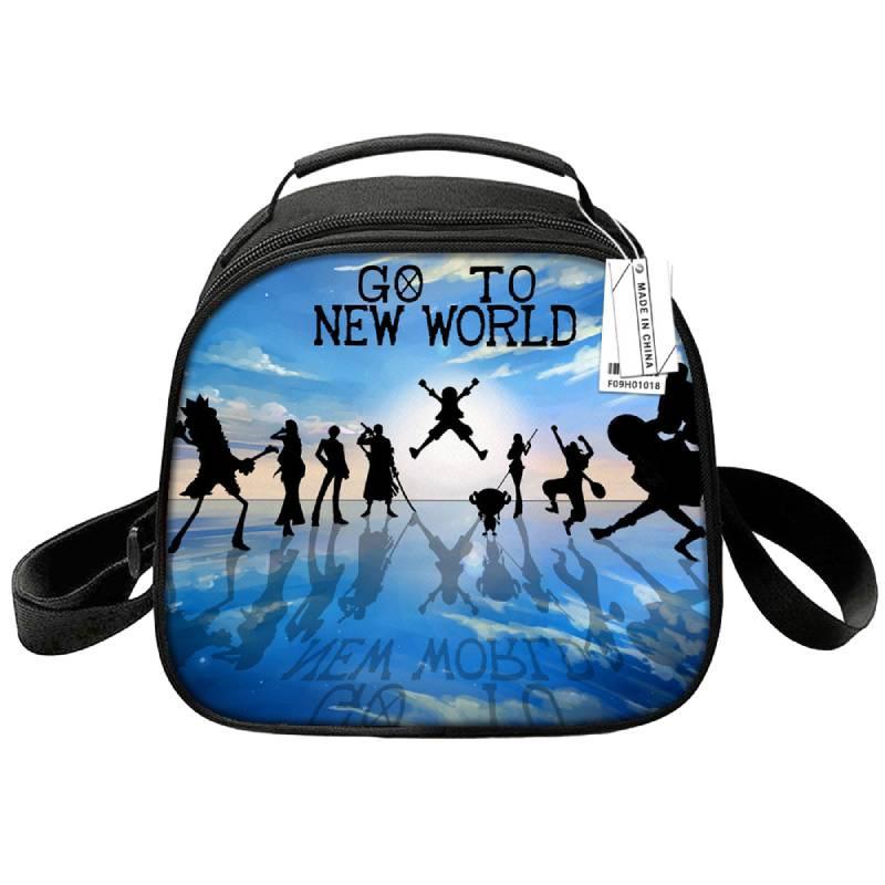 Customizable Cartoon Anime One Piece Lunch Box Cute Round Lunch Bag With Thermal Insulation Portable And Convenient