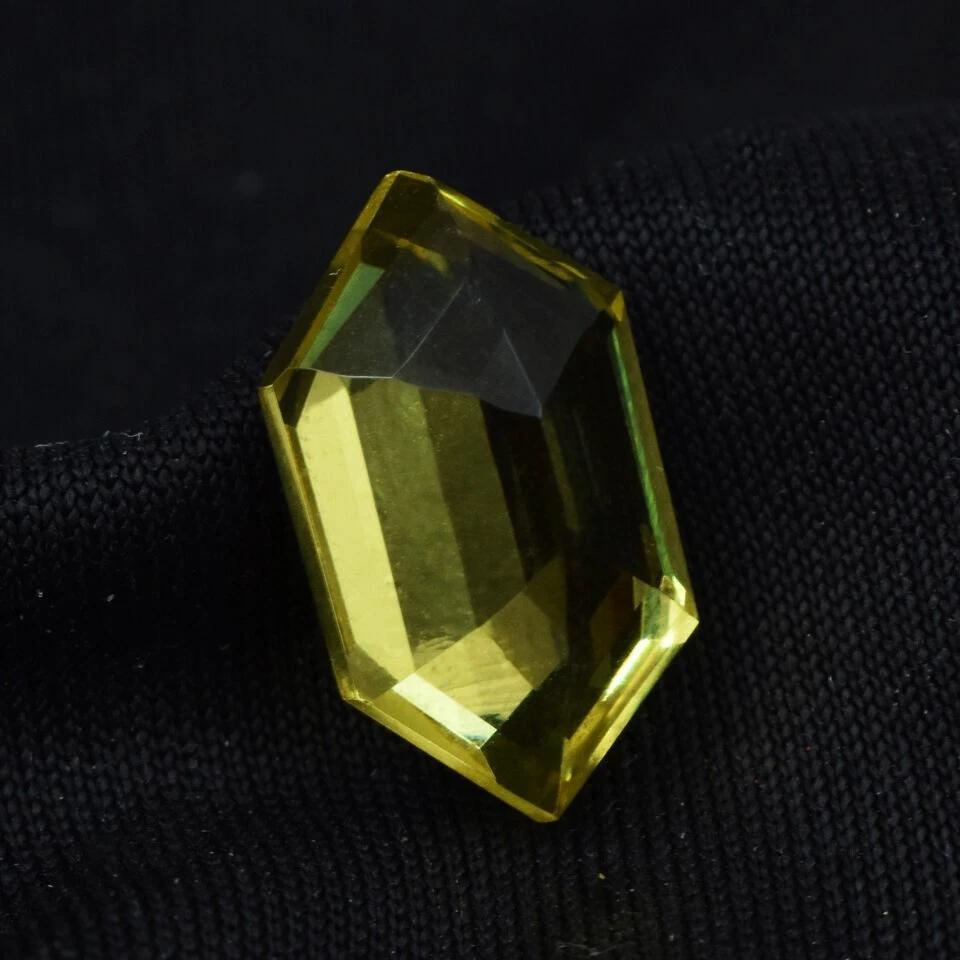Hexagon Cut Natural Yellow Sapphire 10-12 Ct Fabulous Certified Loose Gemstone