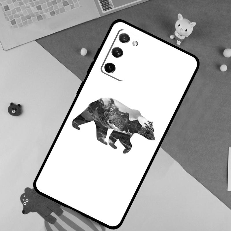 Мультяшный гризли Мягкий чехол для Samsung Galaxy S25 Ultra S9 S10 S20 S21 S22 S23 S24 Plus S24 FE Funda Чехол