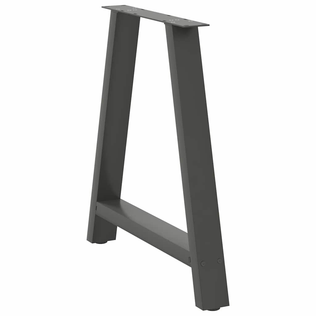Vidaxl Nogi Do Stolika Kawowego, 2 Szt., Antracyt, 80X(72-73) Cm, Stal