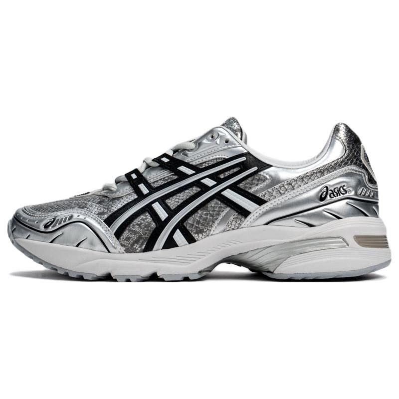 Asics Kiks X Gel-1090 V1 Fabric Synthetic Leather Transformation Blade Low-Top Lifestyle Sneakers Unisex Sneakers Liquid-Silver 1203A214-020