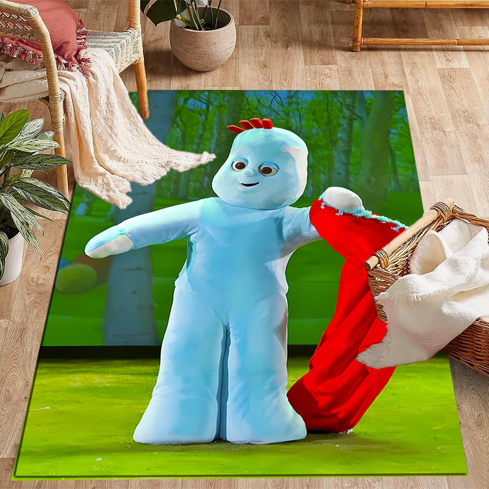 In The Night Garden Characters Themed Anti-Slip Rugs - Polyester Home Decor, Suitable for Bedrooms, Living Rooms, Doorways, Studios, and Decorations