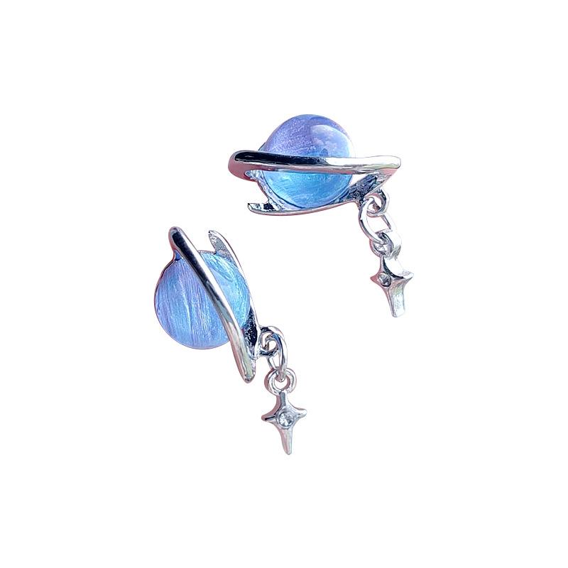 Planet Fall~ Eternal God Fantasy Planet Серьги Niche Design Sense Серьги Женские серьги Tide