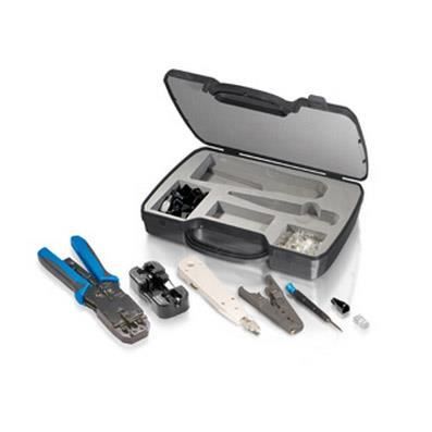 Kit d'outils de réseau professionnel Cat6 - EQUIP - avec presse professionnelle et dénudage universel