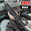 2pcs Car Seat Gap Filler Organizer Universal for Car SUV Truck Accessories Seat Gap Plug Blocker with Storage Slot Black
