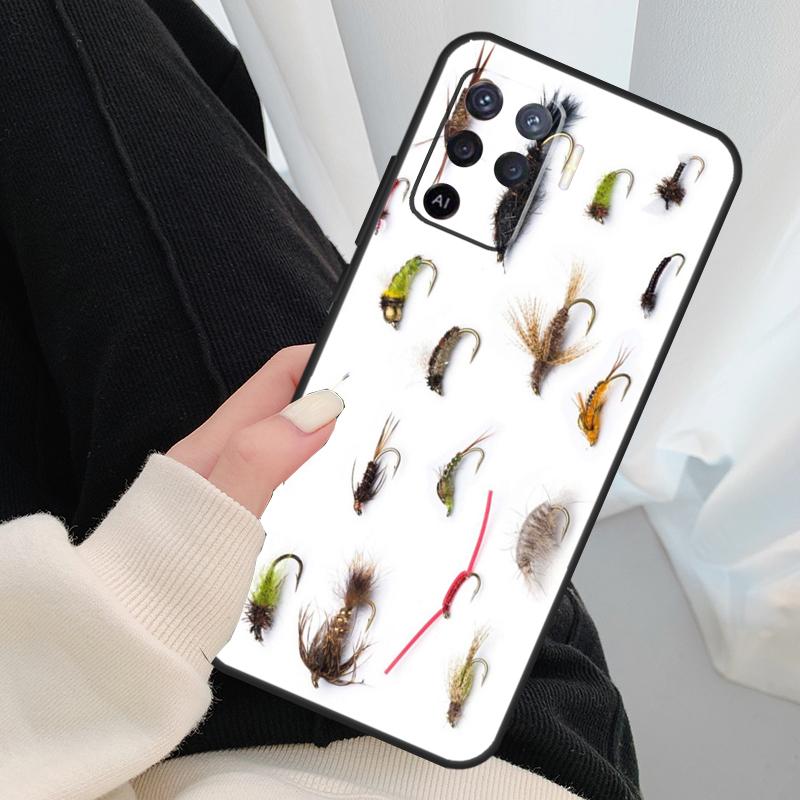 Bass Fishing Baits Lures Hook Case For Oppo A17 A57 A77 A40 A78 A54 A74 A94 A76 A16 A96 A18 A60 A80 A38 A58 A98 A15 A5 Pro