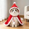 Festive Dog Festive Costume Red Holiday Pet Cloak Cute Pet Christmas Cape  Cat Dog