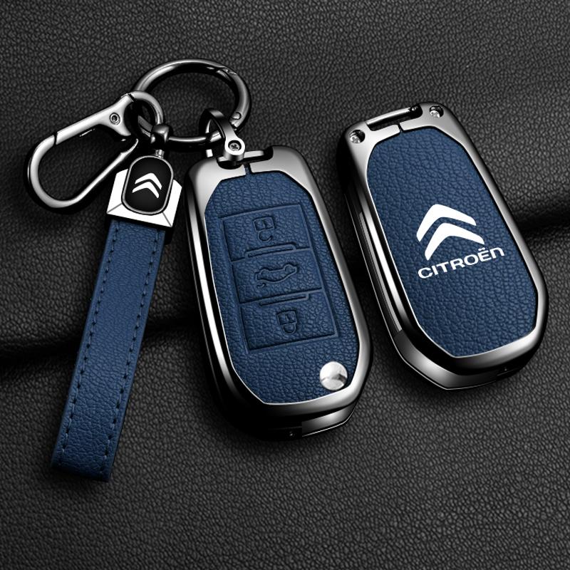 YKFEA1 Zinc Alloy Car Flip Key Case Cover Shell Fob For Citroen C1 C2 C3 C4 C5 C6 VTS Xsara C-Crosser Berlingo Jumpy DS3 DS4 DS5 DS6