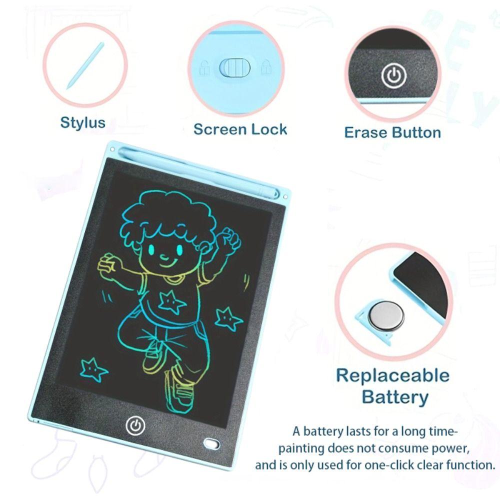 Erasable LCD Drawing Tablet Portable Doodle Board Electronic Tablet Board Birthday Gift
