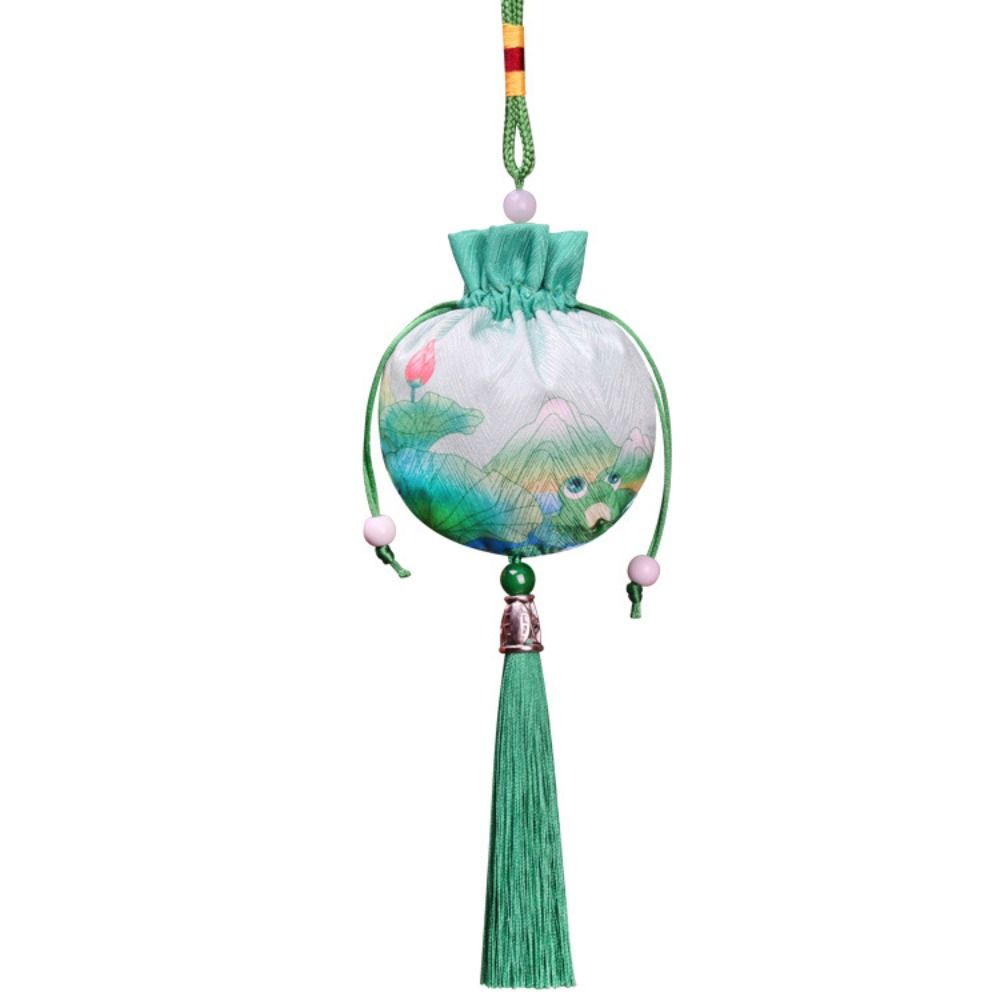 Deer Flower Tassel Drawstring Bag Frog Chinese Style Coin Purse Ins Jewelry Packing Bag  Festival