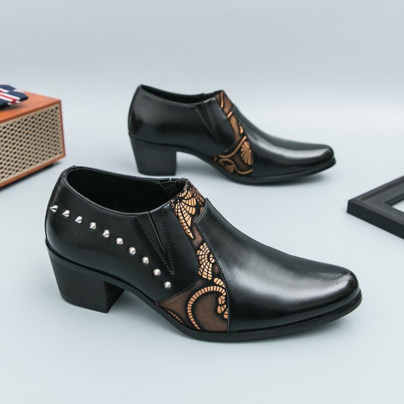 Мода 2025 Лето Ботильоны Повседневная Кожаная Обувь Мужская Средний Каблук Сандалии Боковые Лоферы Ботинки на Молнии Вырезы Дышащие Zapatos