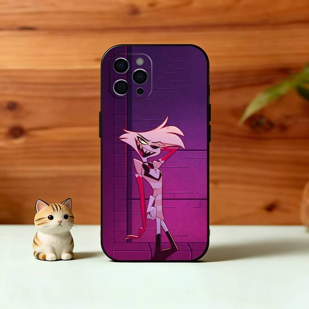 H-Hazbin A-Angel Dust Чехол для телефона Силиконовый Мягкий Для IPhone 17 16 15 14 13 12 11 X XR Plus Pro Max Plus