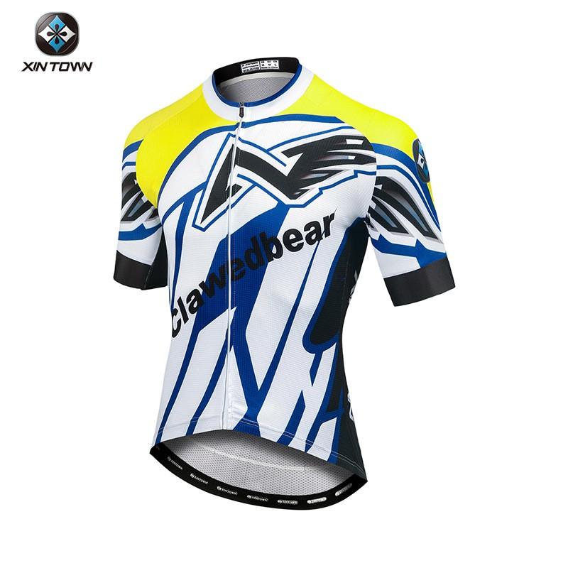 Mens Cycling Jersey Shorts Set Short Sleeve Breathable Bike Outfit Mountain Road Biking