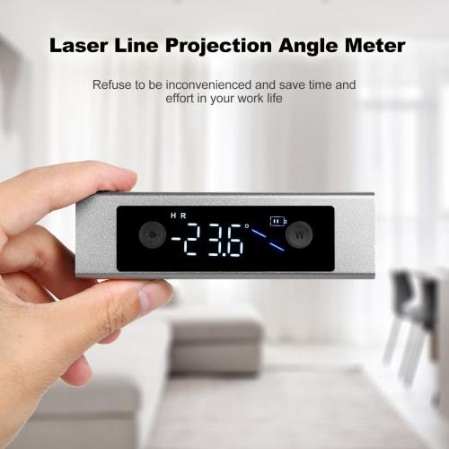 Snsowed Digital Angle Finder, Rechargeable Digital Angle Meter, Woodworking Tools and Accessories, Backlit Cube Inclinometer, Fast and High-Precision