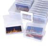 Clear Photo Storage Box 16 Inner Organizer Cards Keeper Craft Storage Case  Stickers