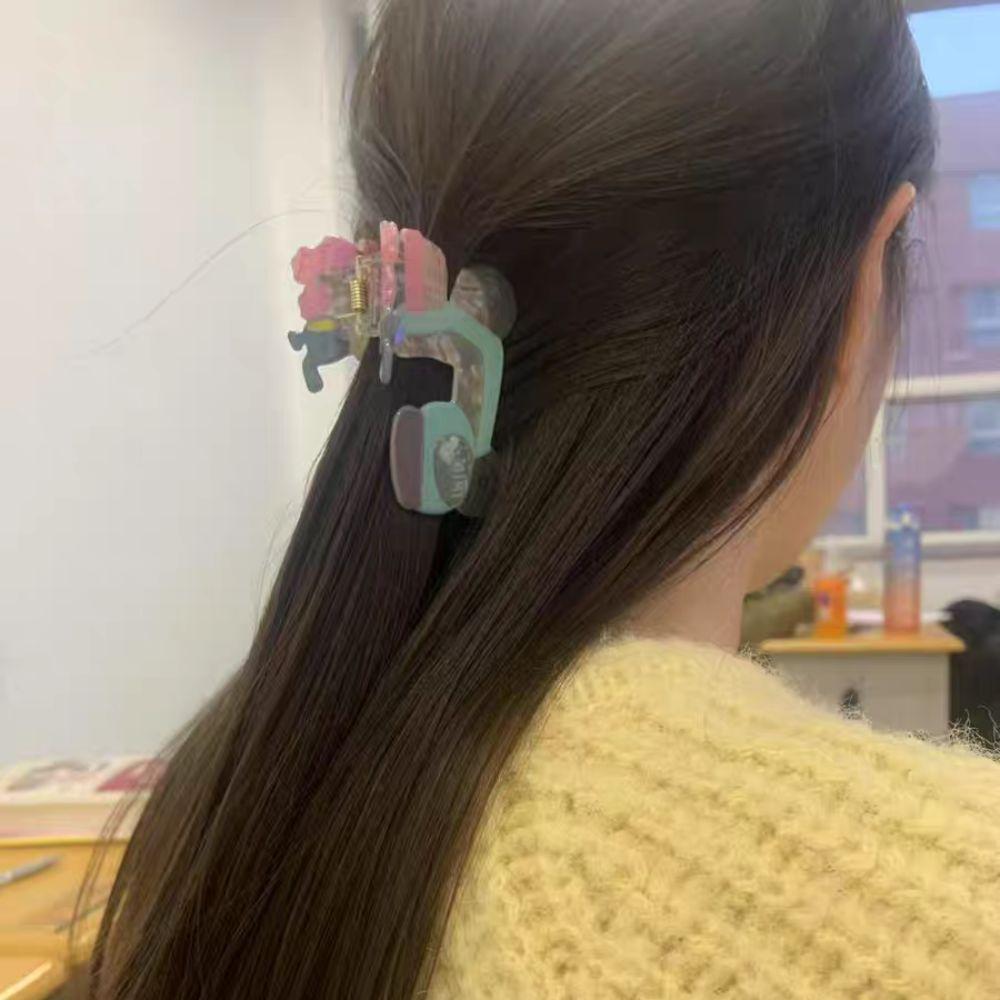 Guitar Cartoon Animal Shark Clip Acrylic Cute Hair Claw Personalized Creative Hair Claw  Daily