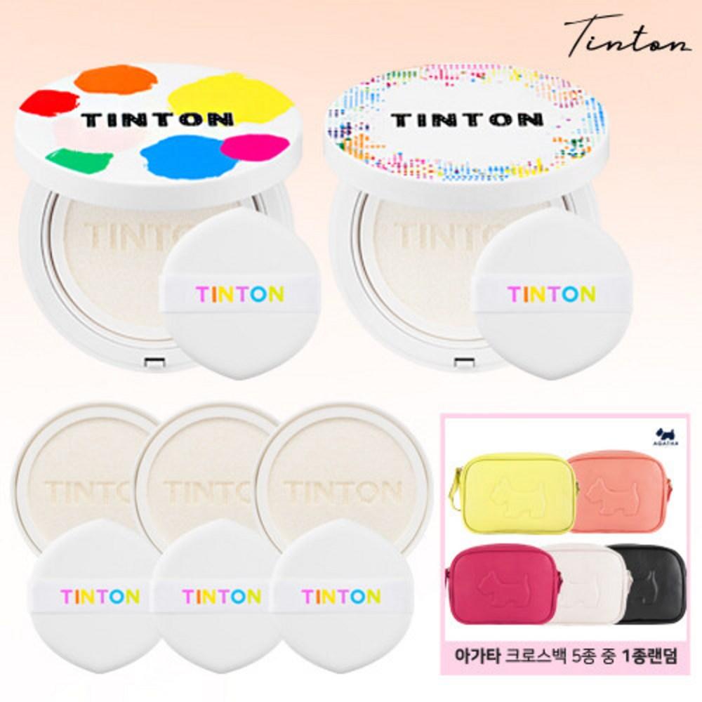 (Tinton) King Cooling Sun Cushion X 5 + Agata Cross Bag Package, 25g