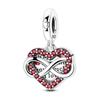 Charms Beads Romantic Love Heart Warm Romantic Blue Pink Fit 925 Charms Bracelet Beads Jewelry Gifts for Women