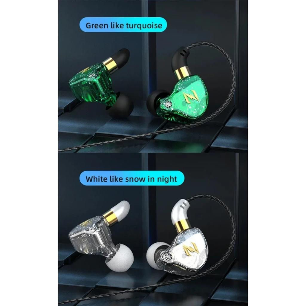 QKZ Dynamic Wired Earphones HIFI Heavy Bass Earbuds In Ear Monitor Sport Noise Cancelling Headset Gaming Headphones with Mic