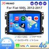 Car Radio Stereo GPS Multimedia Player 2 DIN WiFi CarPlay Auto Android Bluetooth Touch Screen For Fiat 500L 2012-2017