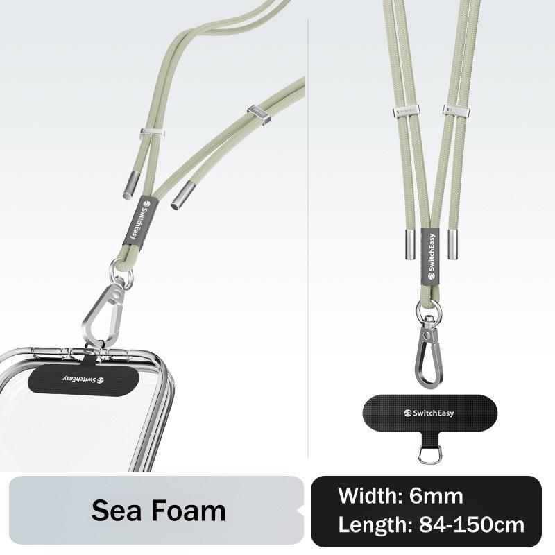 Ремешок для телефона Switcheasy Moblie, универсальный регулируемый нейлоновый ремешок через плечо, ремешок для ожерелья и ремешок на запястье с зажимом для телефона для всех смартфонов