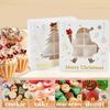 1/3/6pcs Christmas Candy Cookie Box Gift Wrap Packaging Decoration 2024 Christmas Party Supplies Kids Favors Natal New Year 2025